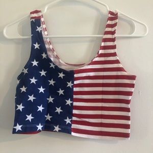 American Apparel American Flag Crop